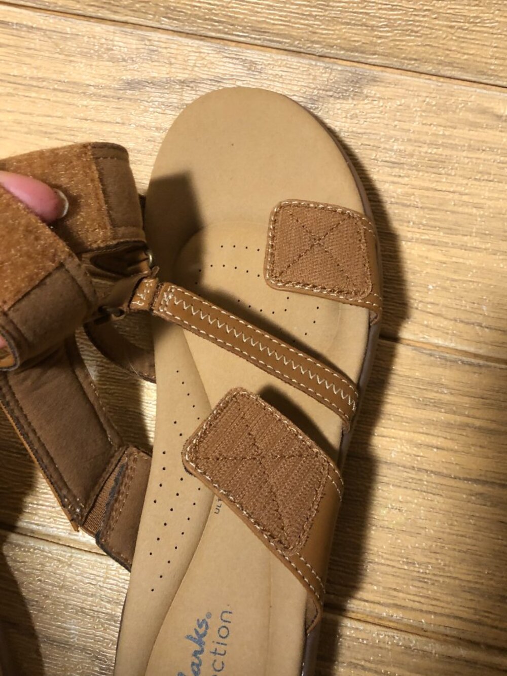 Clarks collection women brown slip on sandals, 11 - Picture 8 of 12